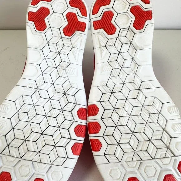 Nike Free TR Flyknit Womens Shoes Sneakers Size US 9 Orange Red Runners Jogging - Picture 15 of 16